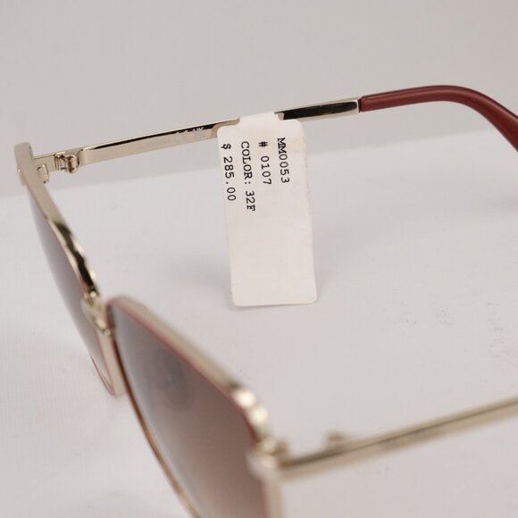 MaxMara Cateye MM0052 Sunglasses, Gold/Red main image 6
